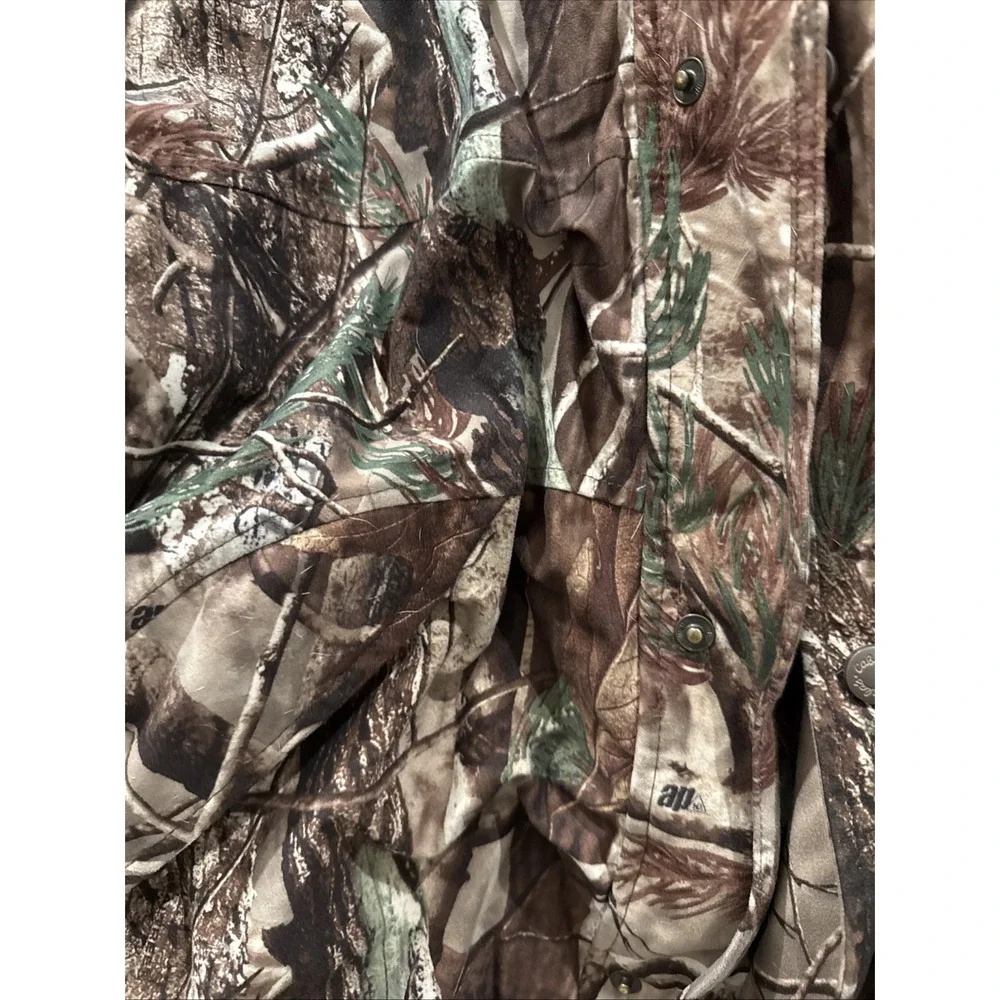 Cabelas Dry-Plus ScentLok Realtree Camo Hunting Jacket Mens XL Tall Hooded